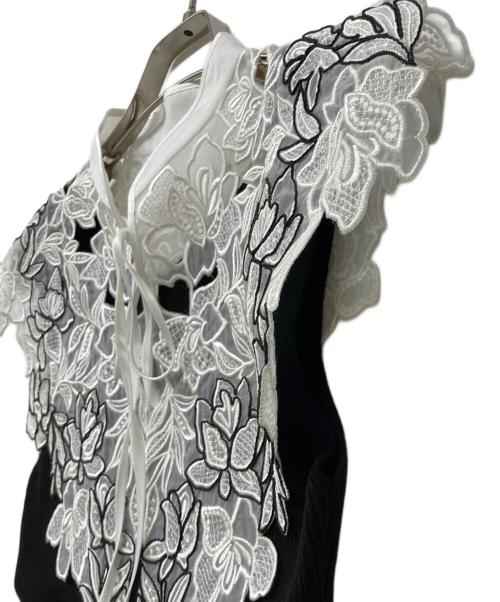 Snidel（スナイデル）Snidel (スナイデル) 24SS レースカラーノースリニット ブラック サイズ:Free 未使用品の古着・服飾アイテム