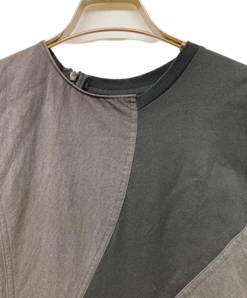 AKIRA NAKA（アキラナカ）AKIRA NAKA (アキラナカ) 異素材ドッキングロングワンピース ブラック サイズ:2の古着・服飾アイテム