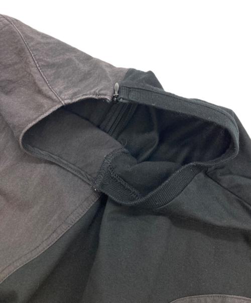 AKIRA NAKA（アキラナカ）AKIRA NAKA (アキラナカ) 異素材ドッキングロングワンピース ブラック サイズ:2の古着・服飾アイテム