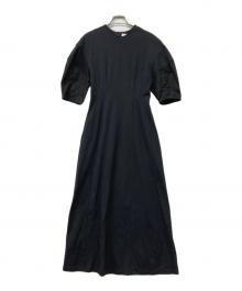 AKIRA NAKA（アキラナカ）の古着「Bruna combination jersey dress」｜ブラック