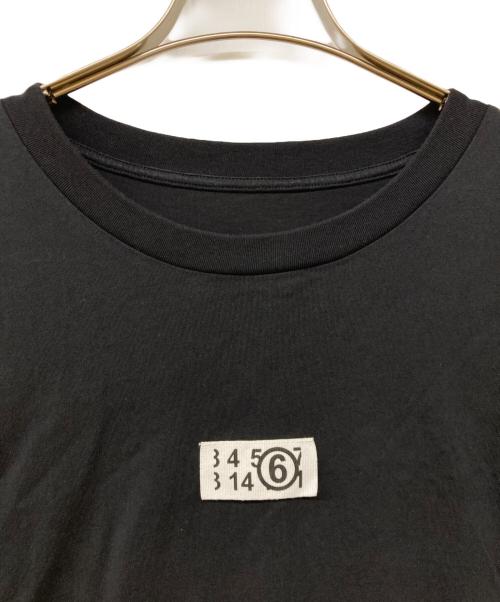 MM6 Maison Margiela（エムエムシックスメゾンマルジェラ）MM6 Maison Margiela (エムエムシックスメゾンマルジェラ) 23SS 6 LOGO PRINT T-SHIRT ブラック サイズ:Mの古着・服飾アイテム
