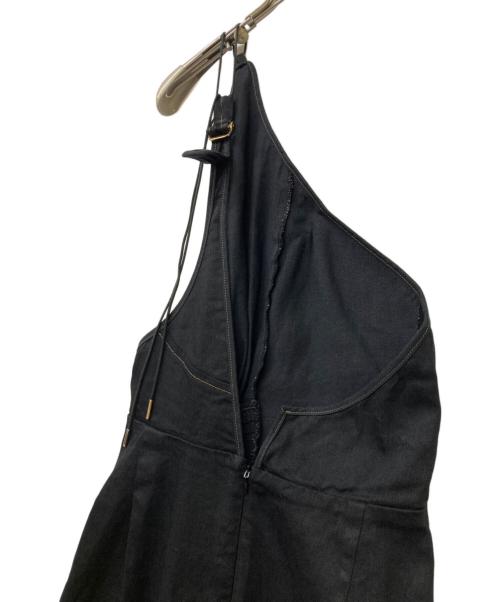 PHOTOCOPIEU（フォトコピュー）PHOTOCOPIEU (フォトコピュー) ONE-SHOULDER DRAWSTRING DRESS（ワンショルダー ドローストリング ドレス） ブラック サイズ:SIZE 36の古着・服飾アイテム