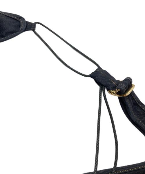 PHOTOCOPIEU（フォトコピュー）PHOTOCOPIEU (フォトコピュー) ONE-SHOULDER DRAWSTRING DRESS（ワンショルダー ドローストリング ドレス） ブラック サイズ:SIZE 36の古着・服飾アイテム