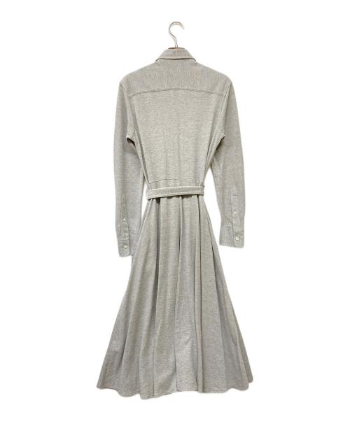 POLO RALPH LAUREN（ポロ・ラルフローレン）POLO RALPH LAUREN (ポロ・ラルフローレン) QRタグKNIT OXFORD ポニー刺繍ワンピース グレー サイズ:XSの古着・服飾アイテム