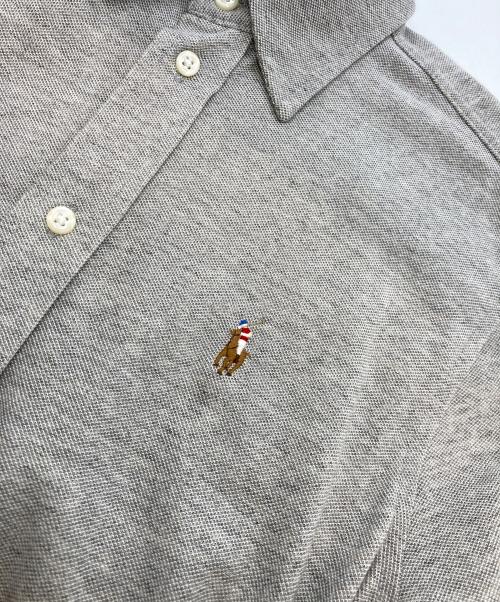 POLO RALPH LAUREN（ポロ・ラルフローレン）POLO RALPH LAUREN (ポロ・ラルフローレン) QRタグKNIT OXFORD ポニー刺繍ワンピース グレー サイズ:XSの古着・服飾アイテム