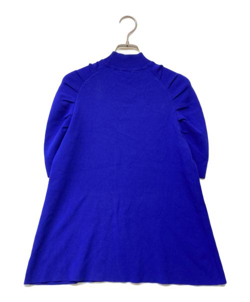 UN3D.（アンスリード）UN3D. (アンスリード) タックショルダーニットトップス ブルー サイズ:Fの古着・服飾アイテム