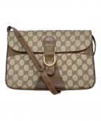 GUCCIグッチ）の古着「ヴィンテージGGスプリームショルダーバッグ」｜ベージュ