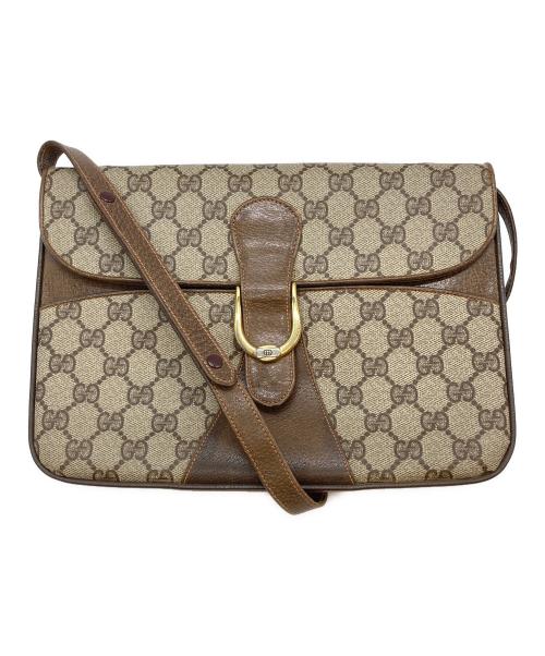 GUCCI（グッチ）GUCCI (グッチ) ヴィンテージGGスプリームショルダーバッグ ベージュの古着・服飾アイテム