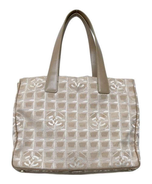 CHANEL（シャネル）CHANEL (シャネル) ニュートラベルライントートMM ベージュの古着・服飾アイテム