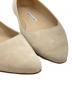 中古・古着 Manolo Blahnik (マノロブラニク) BB FLAT NUDE SUEDE PUMPS ホワイト サイズ:37：12000円