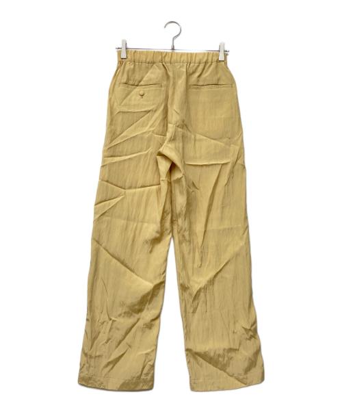 08sircus（ゼロエイトサーカス）08sircus (ゼロエイトサーカス) ヴィスコースワッシャースリットイージーパンツ イエローの古着・服飾アイテム