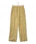 08sircus（ゼロエイトサーカス）の古着「ヴィスコースワッシャースリットイージーパンツ」｜イエロー