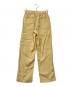 08sircus (ゼロエイトサーカス) ヴィスコースワッシャースリットイージーパンツ イエロー：4500円