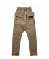 mnml（ミニマル）の古着「DROP CROTCH CARGO PANTS」｜ブラウン