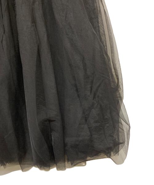 anuans（アニュアンス）anuans (アニュアンス) 24AW シアーボリュームチュールスカート ブラック サイズ:Mの古着・服飾アイテム