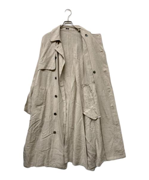 TISSU（ティシュ）TISSU (ティシュ) ハイデンシティエフォートレスリネントレンチコート グレー サイズ:ーの古着・服飾アイテム