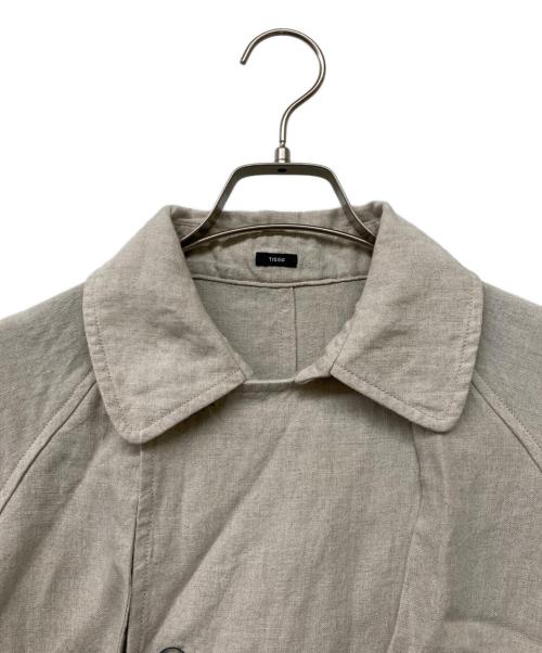 TISSU（ティシュ）TISSU (ティシュ) ハイデンシティエフォートレスリネントレンチコート グレー サイズ:ーの古着・服飾アイテム