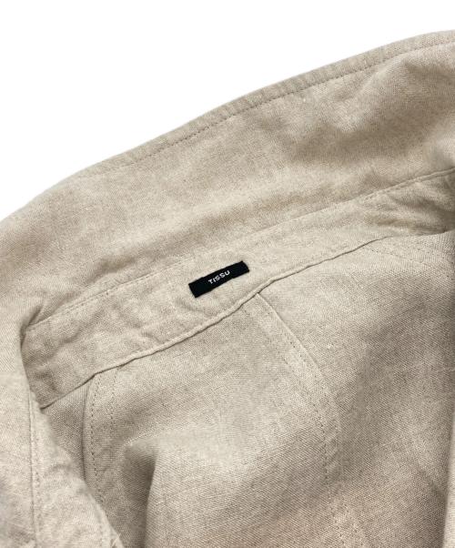 TISSU（ティシュ）TISSU (ティシュ) ハイデンシティエフォートレスリネントレンチコート グレー サイズ:ーの古着・服飾アイテム