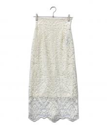 anuans（アニュアンス）の古着「25SS エンブロイダリーレーススカート」｜ホワイト