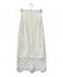 anuans（アニュアンス）の古着「25SS エンブロイダリーレーススカート」｜ホワイト