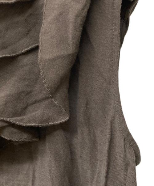 anuans（アニュアンス）anuans (アニュアンス) 24SS レイヤードフリルブラウス ブラウン サイズ:Fの古着・服飾アイテム