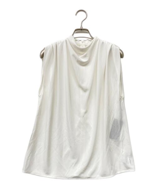 anuans（アニュアンス）anuans (アニュアンス) 25SS ギャザードレープカットトップス ホワイト サイズ:Fの古着・服飾アイテム