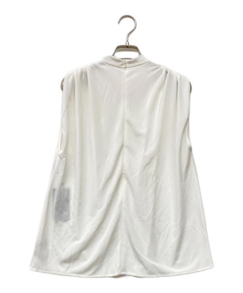 anuans（アニュアンス）anuans (アニュアンス) 25SS ギャザードレープカットトップス ホワイト サイズ:Fの古着・服飾アイテム