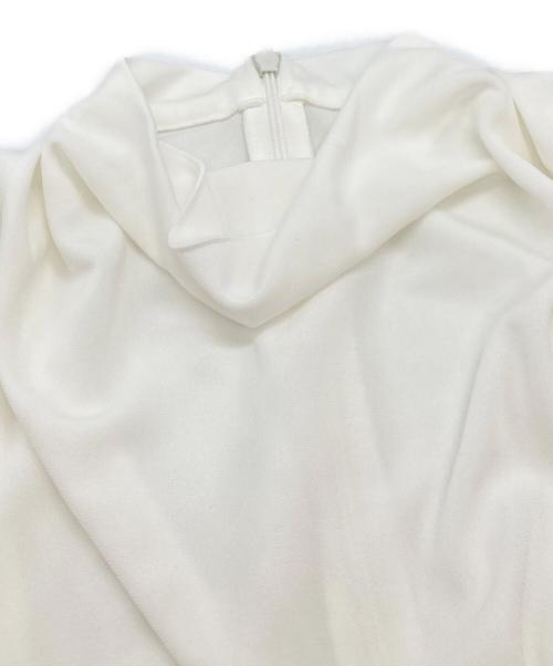 anuans（アニュアンス）anuans (アニュアンス) 25SS ギャザードレープカットトップス ホワイト サイズ:Fの古着・服飾アイテム