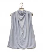anuansアニュアンス）の古着「25SS ギャザードレープカットトップス」｜スカイブルー