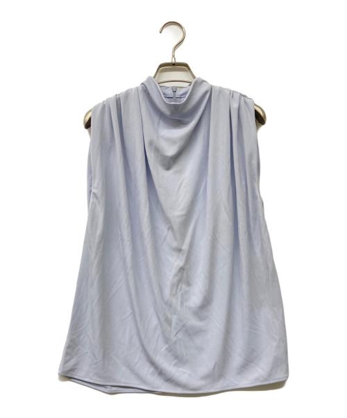 anuans（アニュアンス）anuans (アニュアンス) 25SS ギャザードレープカットトップス スカイブルー サイズ:Fの古着・服飾アイテム