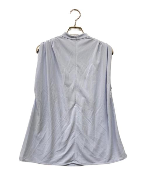 anuans（アニュアンス）anuans (アニュアンス) 25SS ギャザードレープカットトップス スカイブルー サイズ:Fの古着・服飾アイテム