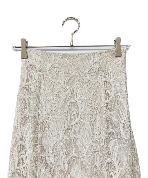 anuans（アニュアンス）anuans (アニュアンス) 23AW ウェーブレースタイトスカート ホワイト サイズ:XSの古着・服飾アイテム