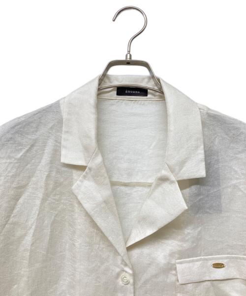 anuans（アニュアンス）anuans (アニュアンス) 25SS シアーテーラードシャツ ホワイト サイズ:Sの古着・服飾アイテム