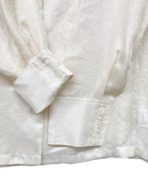 anuans（アニュアンス）anuans (アニュアンス) 25SS シアーテーラードシャツ ホワイト サイズ:Sの古着・服飾アイテム