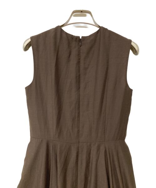 BLENHEIM（ブレンヘイム）BLENHEIM (ブレンヘイム) スパンボイルワッシャーロングフレアワンピース ブラウン サイズ:XSの古着・服飾アイテム