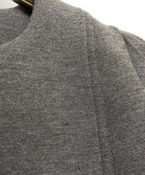 L'AUBE BLANC（ローブ ブラン）L'AUBE BLANC (ローブ ブラン) Double Knit Peplum Jacket グレー サイズ:Fの古着・服飾アイテム