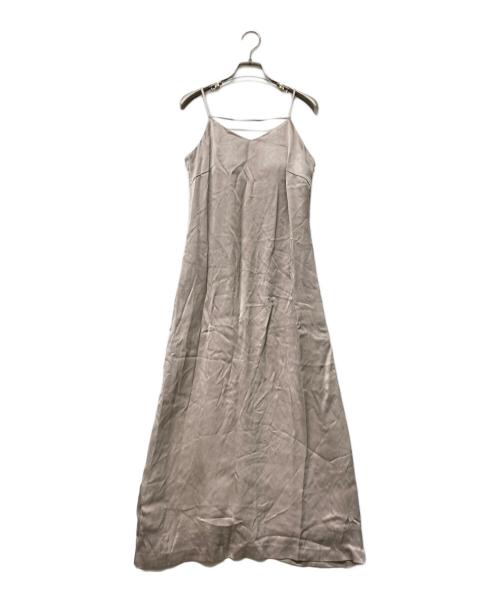 anuans（アニュアンス）anuans (アニュアンス) 24SS サテンナローキャミワンピース ピンクベージュ サイズ:S 未使用品の古着・服飾アイテム