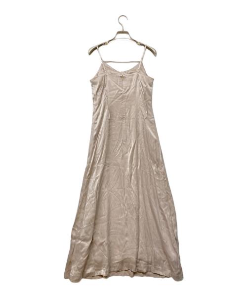 anuans（アニュアンス）anuans (アニュアンス) 24SS サテンナローキャミワンピース ピンクベージュ サイズ:S 未使用品の古着・服飾アイテム