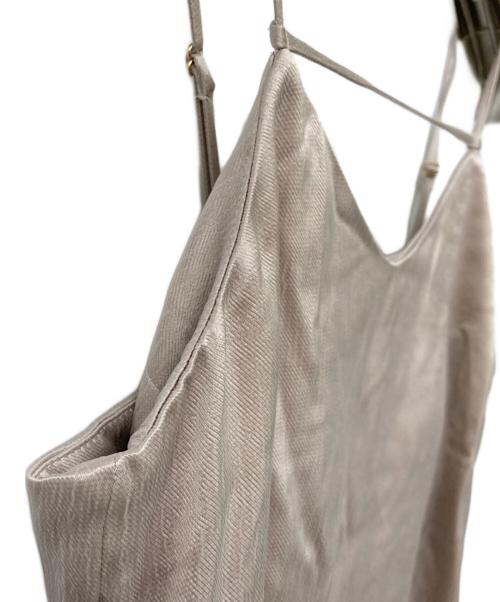 anuans（アニュアンス）anuans (アニュアンス) 24SS サテンナローキャミワンピース ピンクベージュ サイズ:S 未使用品の古着・服飾アイテム