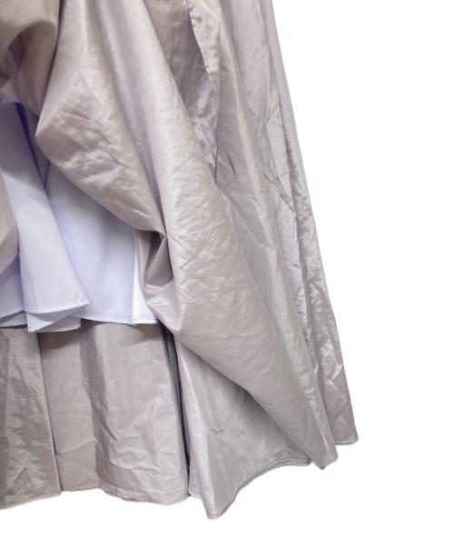 Noble（ノーブル）Noble (ノーブル) 24AW シルキータフタフレアスカート ラベンダー サイズ:34の古着・服飾アイテム