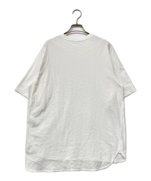 YORI（ヨリ）YORI (ヨリ) ヘムラウンドハーフロゴTee ホワイト サイズ:Fの古着・服飾アイテム