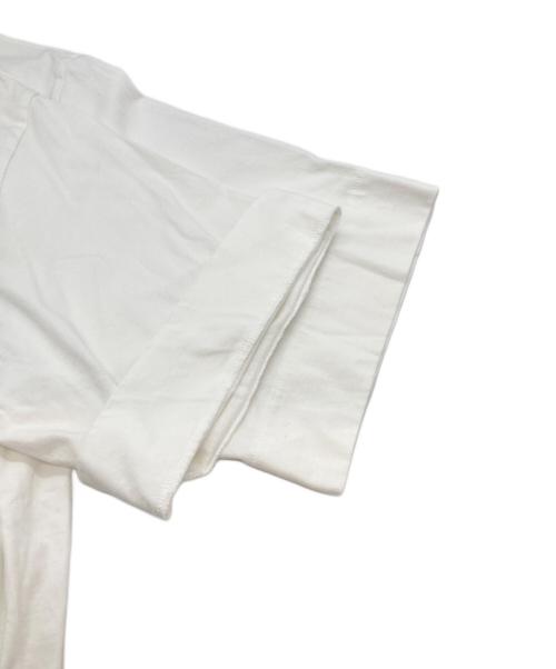 YORI（ヨリ）YORI (ヨリ) ヘムラウンドハーフロゴTee ホワイト サイズ:Fの古着・服飾アイテム