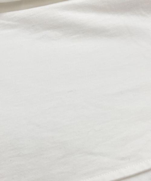 YORI（ヨリ）YORI (ヨリ) ヘムラウンドハーフロゴTee ホワイト サイズ:Fの古着・服飾アイテム