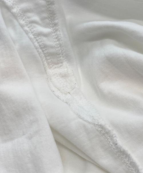 YORI（ヨリ）YORI (ヨリ) ヘムラウンドハーフロゴTee ホワイト サイズ:Fの古着・服飾アイテム