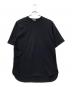yori（ヨリ）の古着「ヘムラウンドハーフロゴTee」｜ブラック