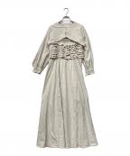 AYA×CAROLINA GLASERアヤ×カロリナ グレイサー）の古着「ボレロ付きワンピース」｜ホワイト