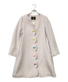 franche lippee（フランシュリッペ）の古着「もくもくリボンコート」｜ピンク