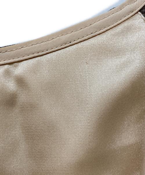 DORRY DOLL（ドリードール）DORRY DOLL (ドリードール) ショルダーギャザーラッセルレースワンピース ブラウン サイズ:38の古着・服飾アイテム