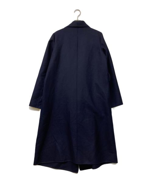 Leilian（レリアン）LEILIAN (レリアン) Loro Piana ノーカラーウールコート ネイビー サイズ:9の古着・服飾アイテム