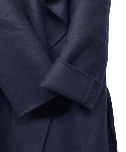 Leilian（レリアン）LEILIAN (レリアン) Loro Piana ノーカラーウールコート ネイビー サイズ:9の古着・服飾アイテム
